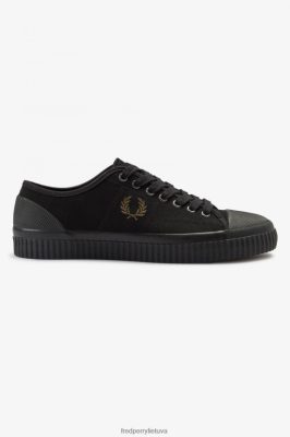 Fred Perry Batai - Fred Perry žemi apsikabinimai juodas/kalkakmenis vyrų PXR4PH199 avalynė