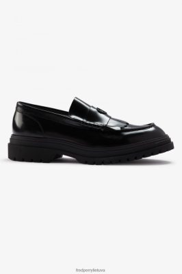 Fred Perry Batai - Fred Perry loaferis juodas vyrų PXR4PH172 avalynė