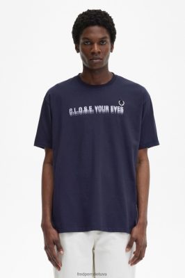 Fred Perry Batai - Fred Perry marginti marškinėliai juodas vyrų PXR4PH587 drabužių