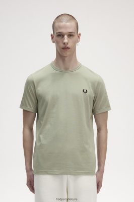 Fred Perry Batai - Fred Perry ringer marškinėliai jūros žolės vyrų PXR4PH518 drabužių