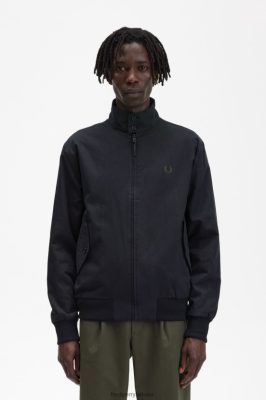 Fred Perry Jackets - Fred Perry harrington striukė juodas vyrų PXR4PH243 drabužių
