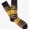 Fred Perry Jackets - Fred Perry macleod tartan kojinės ryškiai geltona unisex PXR4PH132 priedai