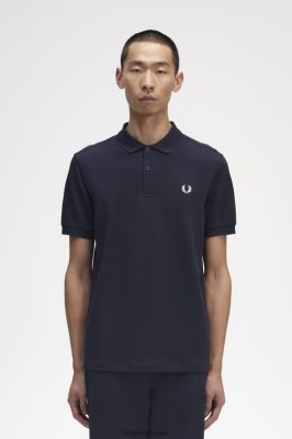 Fred Perry Shorts - Fred Perry 6000 m tamsiai / sniego baltumo vyrų PXR4PH308 drabužių