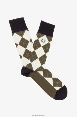 Fred Perry Shorts - Fred Perry argyle modelio kojinės juodas unisex PXR4PH131 priedai