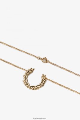 Fred Perry Shorts - Fred Perry laurų vainiko karoliai aukso unisex PXR4PH110 priedai