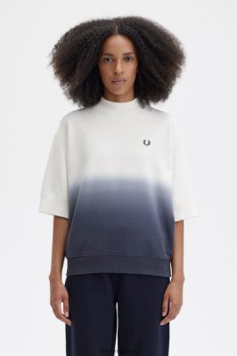 Fred Perry Shorts - Fred Perry ombre megztinis ekru moterų PXR4PH645 drabužių